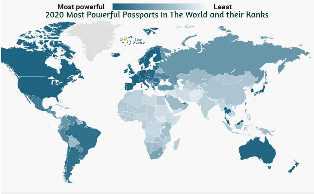 2020 Most Powerful Passports In The World and their Ranks Ease Advise