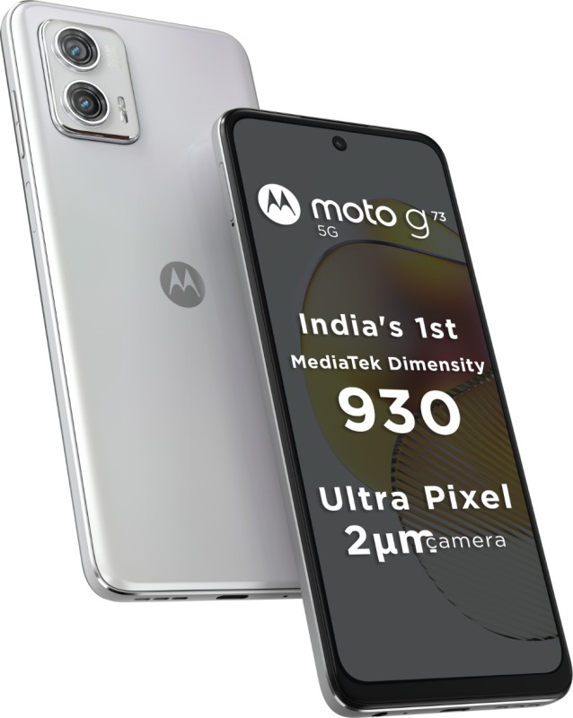 MOTOROLA g73 5G (Lucent White, 128 GB)(8 GB RAM)