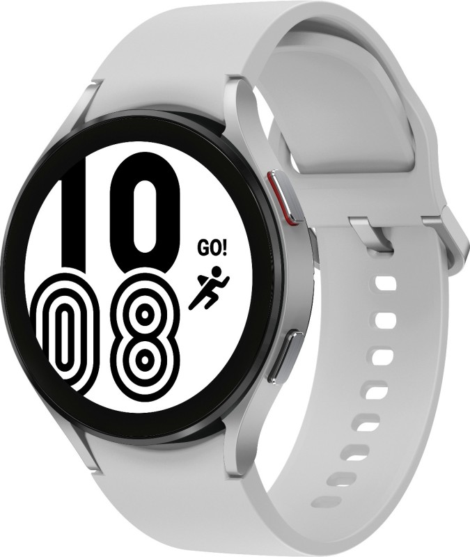 SAMSUNG Galaxy Watch4 LTE (4.4cm)(Silver Strap, Free Size)