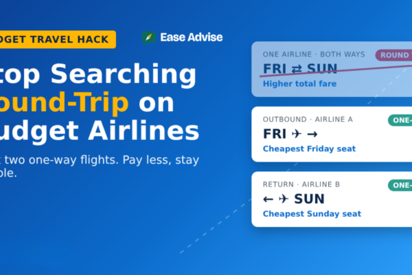 Why You Should Never Search Round-Trip on Budget Carriers