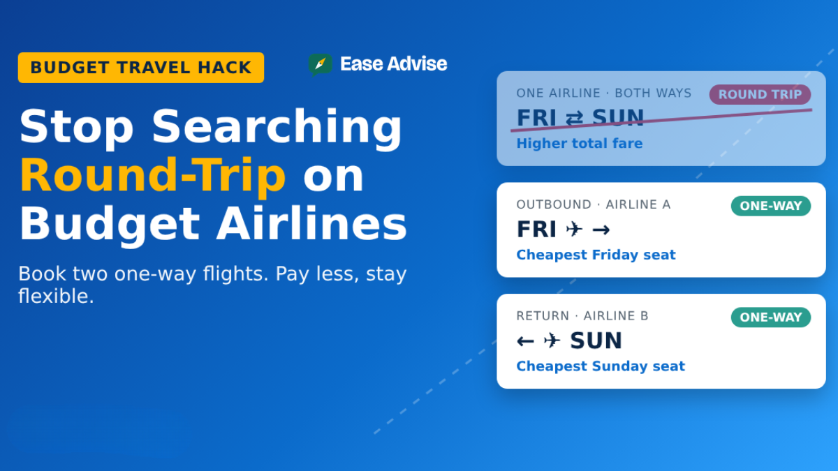 Why You Should Never Search Round-Trip on Budget Carriers