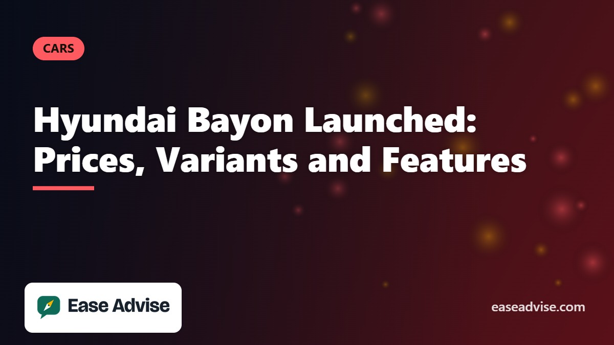 Hyundai Bayon launch: prices, variants and features