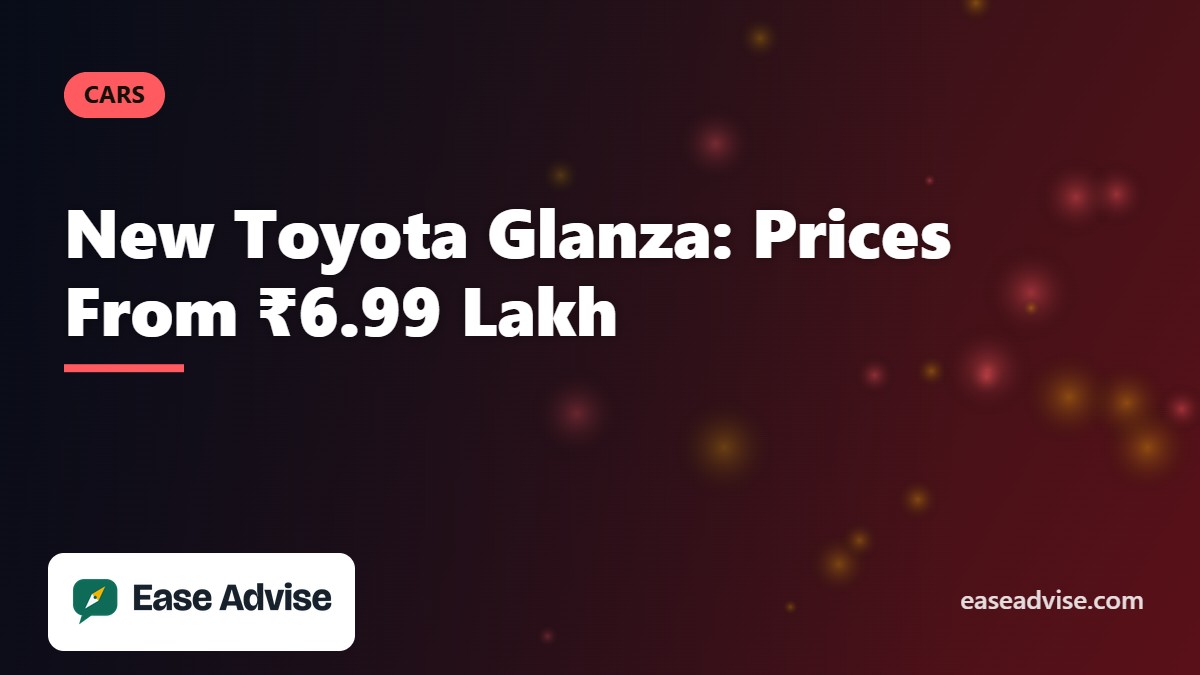 Toyota Glanza Facelift Launched: All 13 Variant Prices and Features